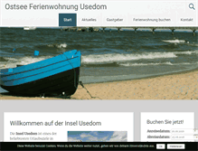 Tablet Screenshot of ostsee-fewo-usedom.de